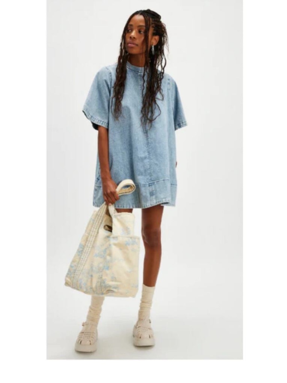 Free People Harlow Mini Dress Oversized Size XS NWOT